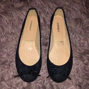 sparkly black flats